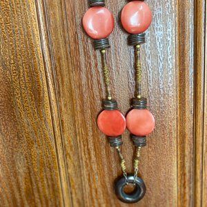 European statement resin necklace